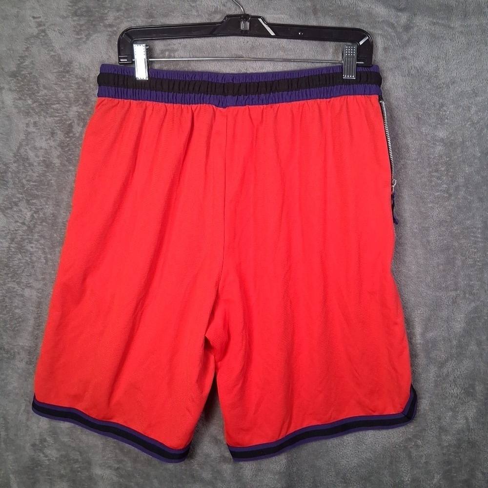 Nike Basketball Shorts Men XL Dry Fit Red Purple Black Stretchable Wiht Pockets - Picture 5 of 6